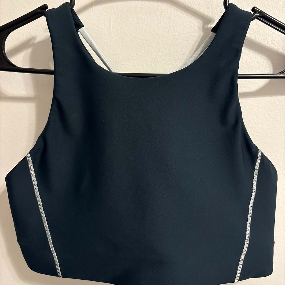 Athleta Transcend High Neck Crop Sports Bra Small
